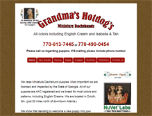 Tablet Screenshot of grandmashotdogs.net